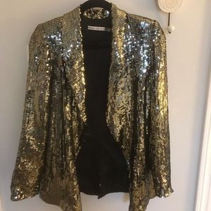 Alice and Olivia glitter blazer size xs